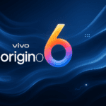 Official Vivo OriginOS 6 logo banner with Android 16 update background concept.